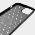 Калъф за iPhone 14 Pro Max - Carbon Silicone - Черен
