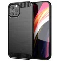 Калъф за iPhone 14 Pro - Carbon Silicone - Черен