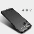 Калъф за iPhone 14 - Карбон силикон - черен