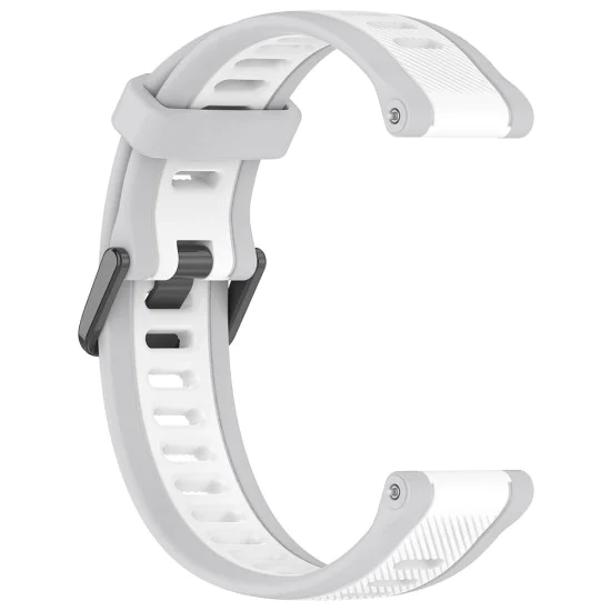 Каишка за Huawei Watch GT 4 (41mm)/W1/Honor Watch S1/Garmin Venu 2S/Vivoactive 4S - Каишка за часовник (W053) - Бял