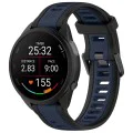 Каишка за Huawei Watch GT 4 (41mm)/W1/Honor Watch S1/Garmin Venu 2S/Vivoactive 4S - Каишка за часовник (W053) - Тъмно син