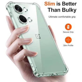 Калъф за OnePlus Nord 3 - Удароустойчив Clear Clear Silicone - Clear