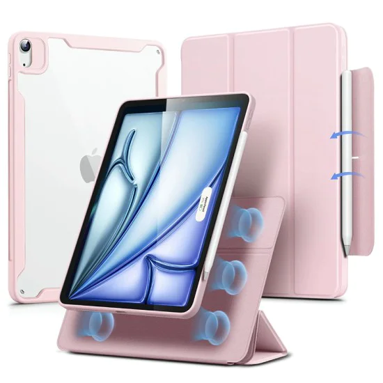 Калъф за iPad Air 4 (2020) / Air 5 (2022) / Air 11 (2024) - ESR Rebound Hybrid - Розов