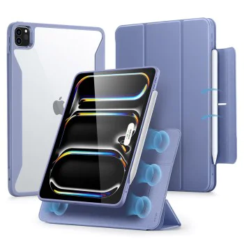 Калъф за iPad Pro 13 (2024) - ESR Rebound Hybrid - Лавандула