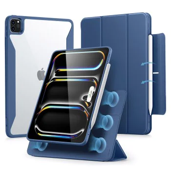 Калъф за iPad Pro 13 (2024) - ESR Rebound Hybrid - Navy Blue