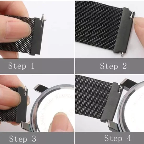 Каишка за часовник за Samsung Galaxy Watch (46 мм) / Gear S3, Huawei Watch GT GT / GT 2 / GT 2e / GT 2 Pro / GT 3 (46 мм) - Каишка за часовник 22 мм (W009) - Сребрист