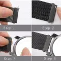 Каишка за часовник за Samsung Galaxy Watch 4/5/Active 2, Huawei Watch GT 3 (42 мм)/GT 3 Pro (43 мм) - Каишка за часовник 20 мм (W009) - Сребрист