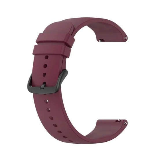 Каишка за часовник за Samsung Galaxy Watch 4/5/Active 2, Huawei Watch GT 3 (42 мм)/GT 3 Pro (43 мм) - Каишка за часовник 20 мм (W001) - Тъмно червена
