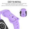 Каишка за часовник за Apple Watch 1/2/3/3/4/4/5/5/5/6/6/7/8/7/8/9/10/SE/SE/SE 2/Ultra/Ultra 2 (42/44/45/46/49 мм) - Каишка за часовник (W031) - Лилав