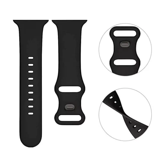 Каишка за часовник за Apple Watch 1/2/3/3/4/4/5/5/5/6/6/7/8/7/8/9/10/SE/SE/SE 2/Ultra/Ultra 2 (42/44/45/46/49 мм) - Каишка за часовник (W031) - Лилав