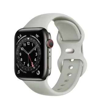 Каишка за Apple Watch 1/2/3/3/4/4/5/5/6/6/7/8/7/8/9/10/10/SE/SE 2 (38/40/41/42 mm ) - Каишка за часовник (W031) - Сив