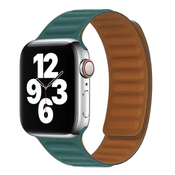 Каишка за часовник за Apple Watch 1/2/3/3/4/4/5/5/5/6/6/7/8/7/8/9/10/SE/SE/SE 2/Ultra/Ultra 2 (42/44/45/46/49 мм) - Каишка за часовник (W035) - Тюркоаз