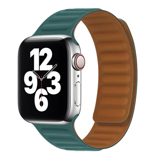Каишка за часовник за Apple Watch 1/2/3/3/4/4/5/5/5/6/6/7/8/7/8/9/10/SE/SE/SE 2/Ultra/Ultra 2 (42/44/45/46/49 мм) - Каишка за часовник (W035) - Тюркоаз