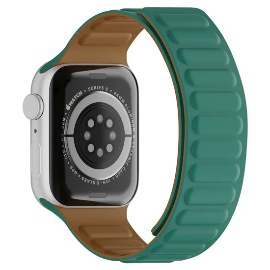 Каишка за часовник за Apple Watch 1/2/3/3/4/4/5/5/5/6/6/7/8/7/8/9/10/SE/SE/SE 2/Ultra/Ultra 2 (42/44/45/46/49 мм) - Каишка за часовник (W035) - Тюркоаз