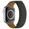 Каишка за часовник за Apple Watch 1/2/3/3/4/4/5/5/5/6/6/7/8/7/8/9/10/SE/SE/SE 2/Ultra/Ultra 2 (42/44/45/46/49 мм) - Каишка за часовник (W035) - Черна