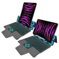 Калъф с клавиатура за iPad Pro 11 (2018 / 2020 / 2021 / 2022) + Протектор - KeyTab Pro - черен