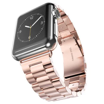 Каишка за Apple Watch 1/2/3/3/4/4/5/5/6/6/7/8/7/8/9/10/10/SE/SE 2 (38/40/41/42 mm ) - Каишка за часовник (W036) - Розова