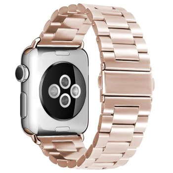 Каишка за Apple Watch 1/2/3/3/4/4/5/5/6/6/7/8/7/8/9/10/10/SE/SE 2 (38/40/41/42 mm ) - Каишка за часовник (W036) - Розова