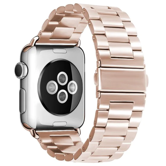 Каишка за Apple Watch 1/2/3/3/4/4/5/5/6/6/7/8/7/8/9/10/10/SE/SE 2 (38/40/41/42 mm ) - Каишка за часовник (W036) - Розова