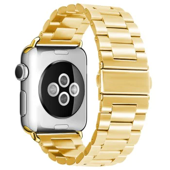 Каишка за Apple Watch 1/2/3/3/4/4/5/5/6/6/7/8/7/8/9/10/10/SE/SE 2 (38/40/41/42 mm ) - Каишка за часовник (W036) - Злато
