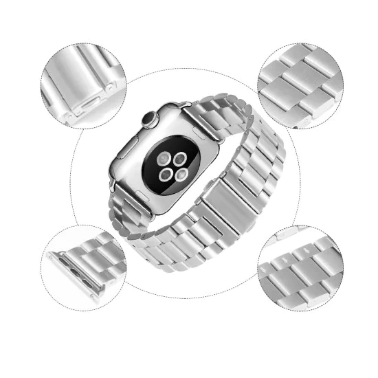 Каишка за Apple Watch 1/2/3/3/4/4/5/5/6/6/7/8/7/8/9/10/10/SE/SE 2 (38/40/41/42 mm ) - Каишка за часовник (W036) - Злато