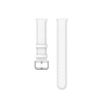 Каишка за часовник за Samsung Galaxy Watch 4/5/Active 2, Huawei Watch GT 3 (42 мм)/GT 3 Pro (43 мм) - Каишка за часовник 20 мм (W007PU) - Бяла