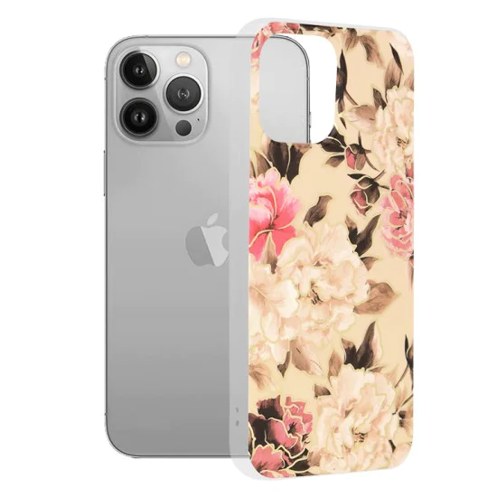 Калъф за iPhone 13 Pro Max - Marble Series - Mary Berry Nude