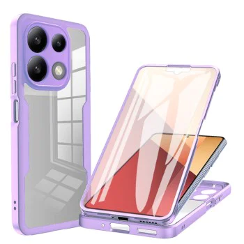 Калъф за Xiaomi Redmi Note 13 5G - ColorVerse 360 Series + протектор - Techsuit - Лилав