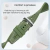 Каишка за Apple Watch 1/2/3/4/5/6/7/8/9/10/11/SE/SE 2/SE 3 (38/40/41/42mm) - Techsuit - Каишка за часовник 32mm (W051) - Зелен