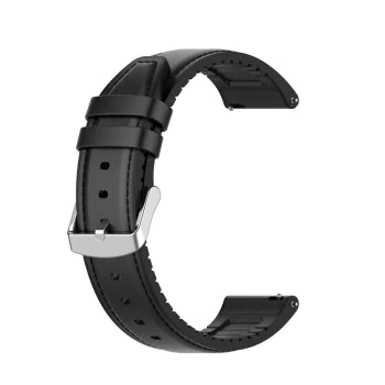 Каишка за Samsung Galaxy Watch (46 мм) / Gear S3, Huawei Watch GT GT / GT 2 / GT 2e / GT 2 Pro / GT 3 (46 мм) - Каишка за часовник 22 мм (W007) - Черна