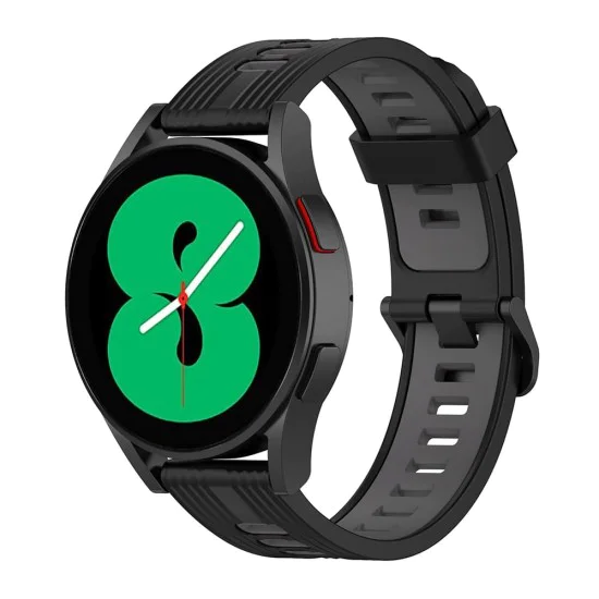 Каишка за Huawei Watch GT 2 (46 мм)/GT 2 Pro/GT 3 Pro (46 мм)/Ultimate, Xiaomi Watch S1 - Каишка за часовник 22 мм (W002) - Черен