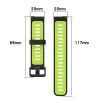 Каишка за часовник за Samsung Galaxy Watch 4/5/Active 2, Huawei Watch GT 3 (42mm)/GT 3 Pro (43mm) - Каишка за часовник 20mm (W002) - Черна