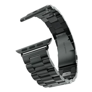 Каишка за Apple Watch 1/2/3/3/4/4/5/5/5/6/6/7/8/7/8/9/10/SE/SE/SE 2/Ultra/Ultra 2 ( 42/44/45/46/49 мм) - Каишка за часовник (W036) - Черен