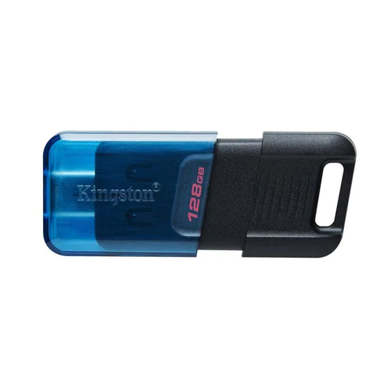 Memory Stick 128GB - Kingston DT80M (DT80M/128GB) - черен и син