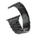 Каишка за Apple Watch 1/2/3/3/4/4/5/5/6/6/7/8/7/8/9/10/10/SE/SE 2 (38/40/41/42 mm ) - Каишка за часовник (W036) - Черна