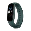 Каишка за Xiaomi Mi Band 5 / 5 NFC / 6 / 6 NFC / Amazfit Band 5 - Каишка за часовник (W013) - Тъмно зелен