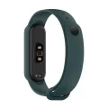 Каишка за Xiaomi Mi Band 5 / 5 NFC / 6 / 6 NFC / Amazfit Band 5 - Каишка за часовник (W013) - Тъмно зелен