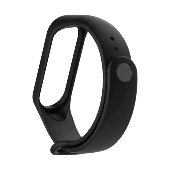 Каишка за Xiaomi Mi Band 5 / 5 NFC / 6 / 6 NFC / Amazfit Band 5 - Каишка за часовник (W013) - Черен
