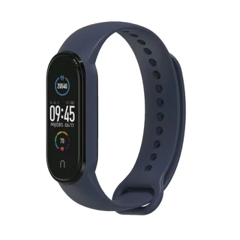 Каишка за Xiaomi Mi Band 5 / 5 NFC / 6 / 6 NFC / Amazfit Band 5 - Каишка за часовник (W013) - Тъмно син