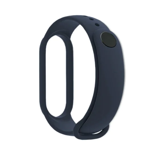 Каишка за Xiaomi Mi Band 5 / 5 NFC / 6 / 6 NFC / Amazfit Band 5 - Каишка за часовник (W013) - Тъмно син