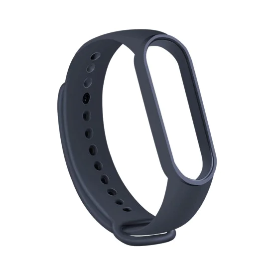 Каишка за Xiaomi Mi Band 5 / 5 NFC / 6 / 6 NFC / Amazfit Band 5 - Каишка за часовник (W013) - Тъмно син