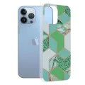 Калъф за iPhone 13 Pro Max - Серия Marble - Green Hex