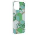 Калъф за iPhone 13 Pro Max - Серия Marble - Green Hex