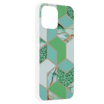 Калъф за iPhone 13 Pro Max - Серия Marble - Green Hex