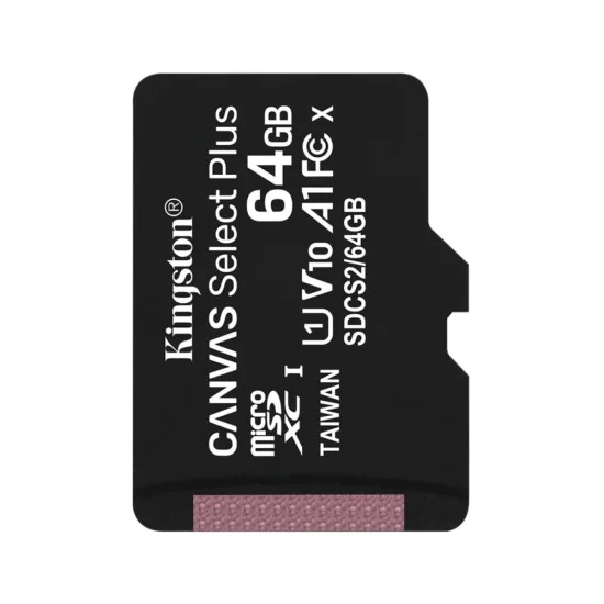 Карта с памет, 64GB - Kingston Canvas Select Plus (SDCS2/64GBSP) - Черен