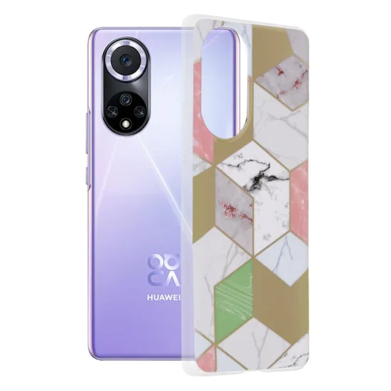 Калъф за Huawei nova 9 / Honor 50 - Marble Series - Purple Hex