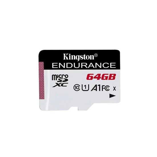 Карта памет – Kingston Endurance (SDCE/64GB) – 64GB, MicroSDXC, Class 10, UHS-I U1, A1 – Черно/Бяло