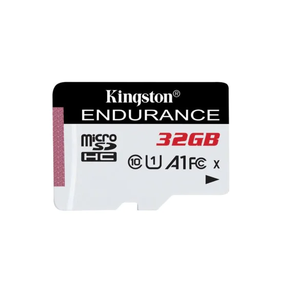 Kingston - Карта памет Endurance (SDCE/32GB) - MicroSD, 32GB, Клас 10, UHS-I U1, A1 - Черен / Бял