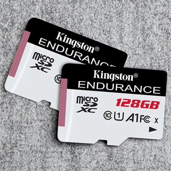 Карта с памет, 128 GB - Kingston Endurance (SDCE/128 GB) - черно / бяло