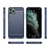 Калъф за iPhone 11 Pro Max - Carbon Silicone - Blue